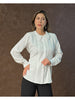 Blusa de tela para mujer. Encaje Beige
