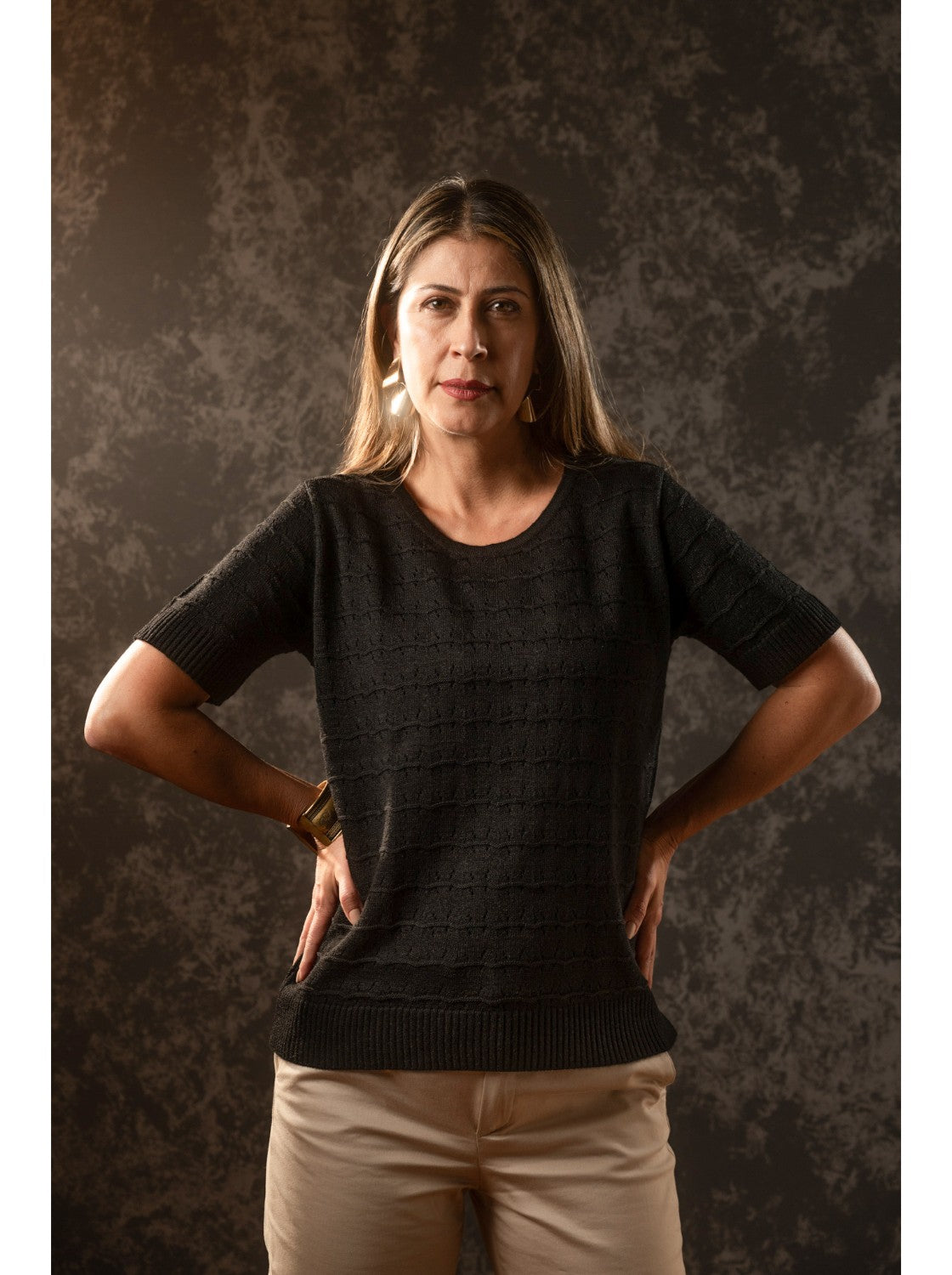 Blusa Tejida para Mujer. Juanita Negro