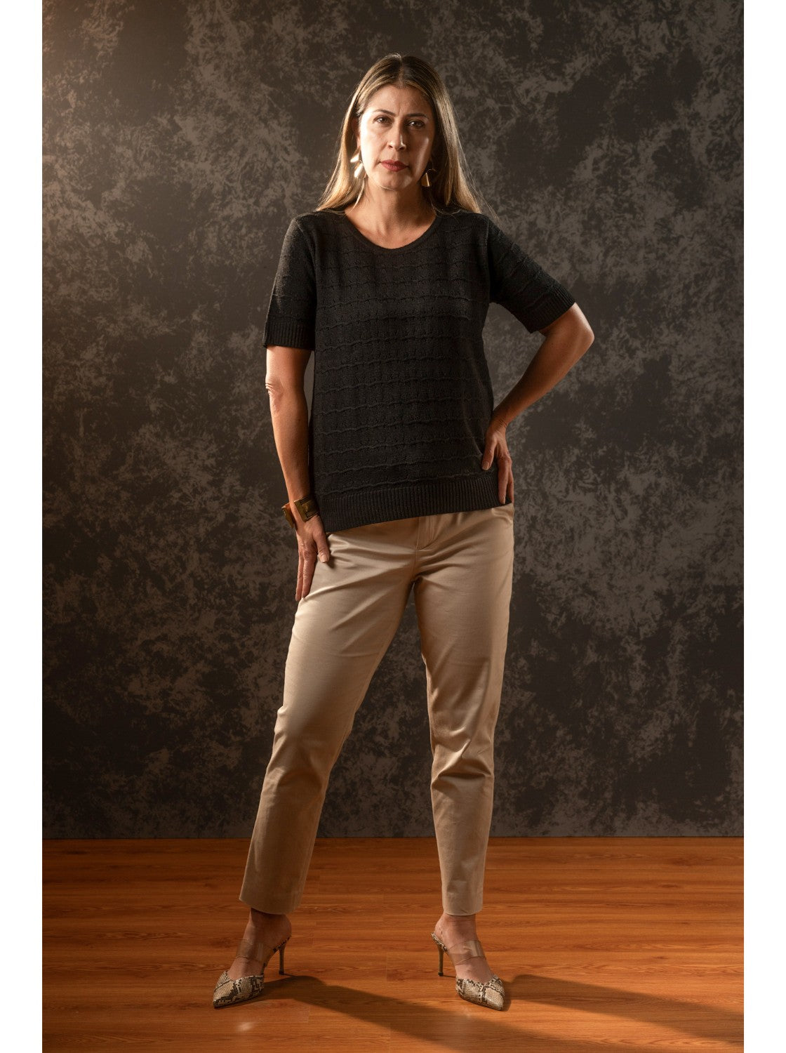 Blusa Tejida para Mujer. Juanita Negro