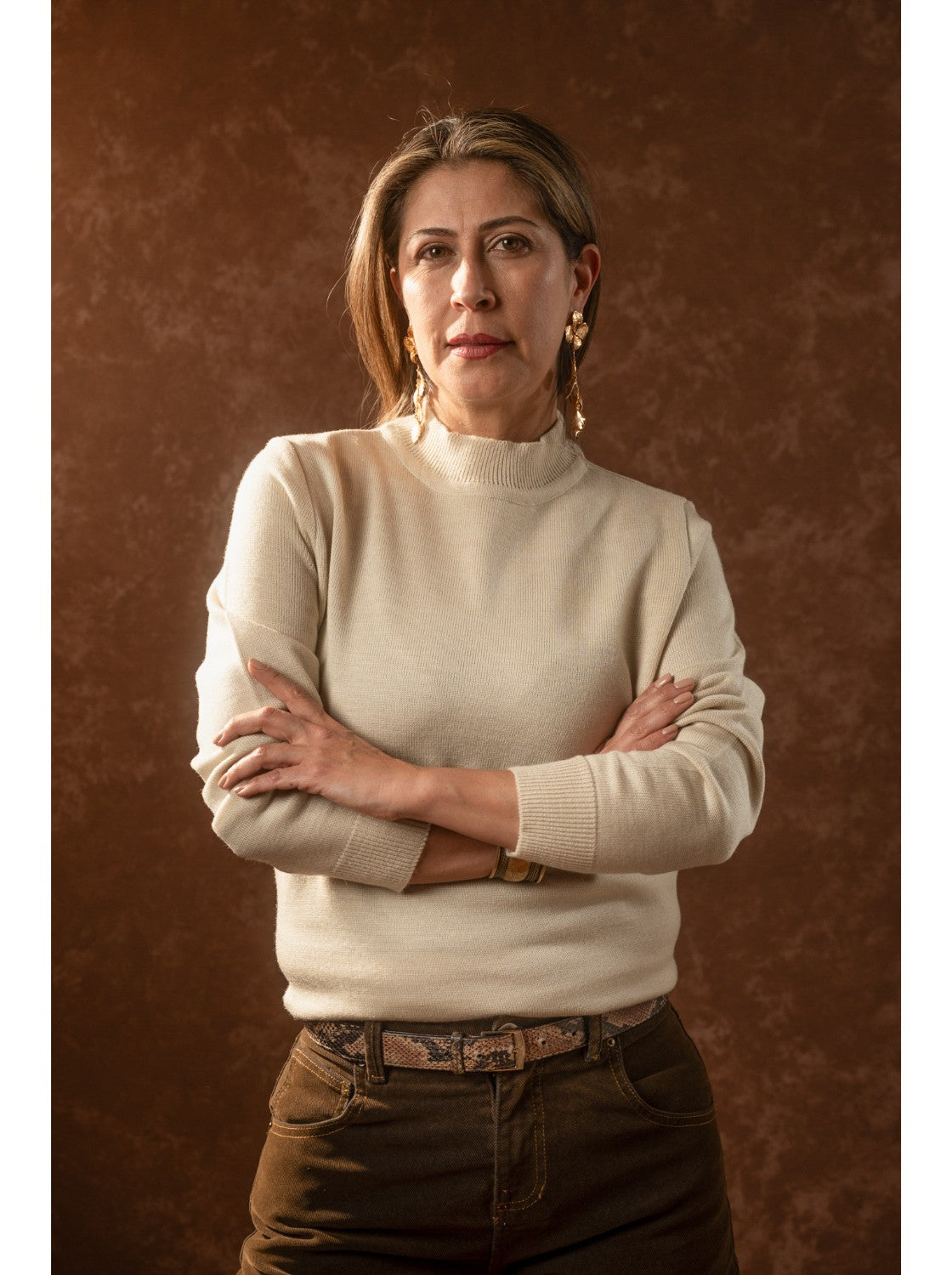 Buzo Tejido para Mujer. Almendra Habano