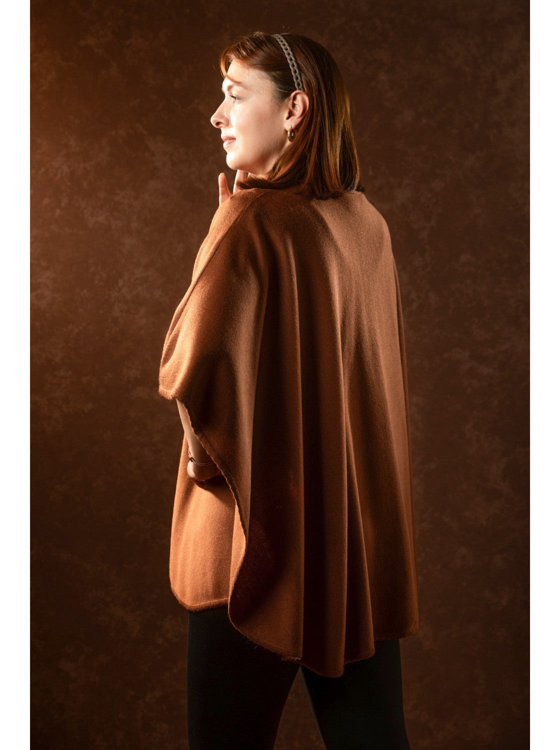 Ruana elegante para mujer - Rosita Miel