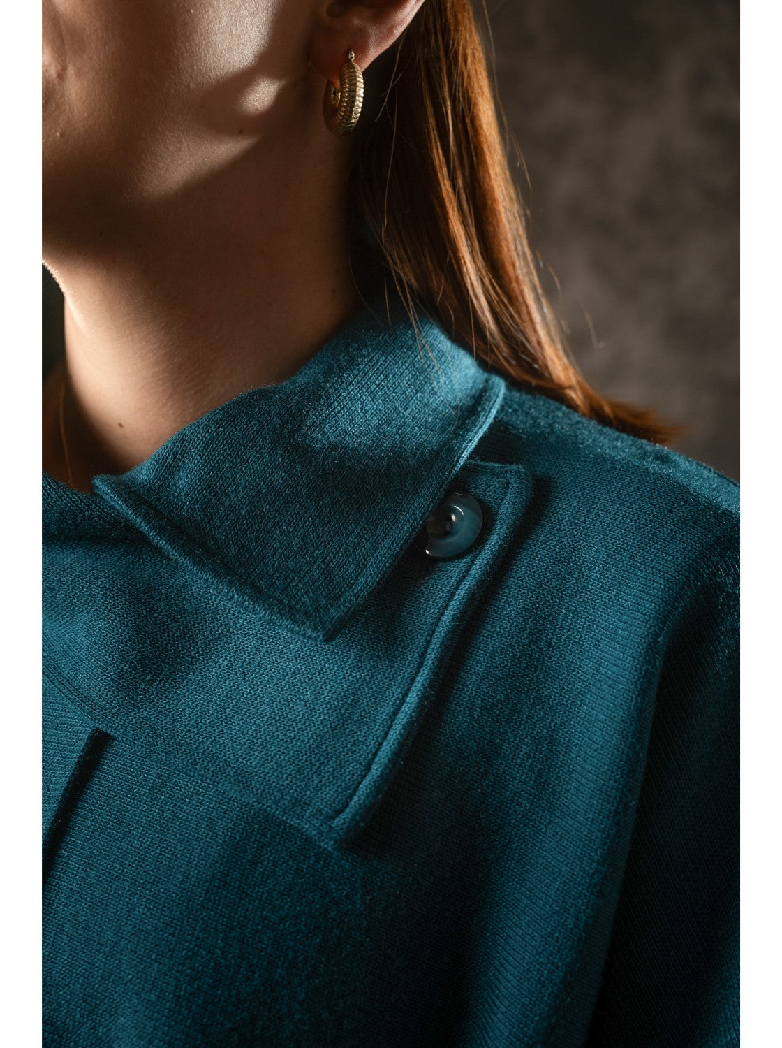 Ruana elegante para mujer - Rosita Petroleo