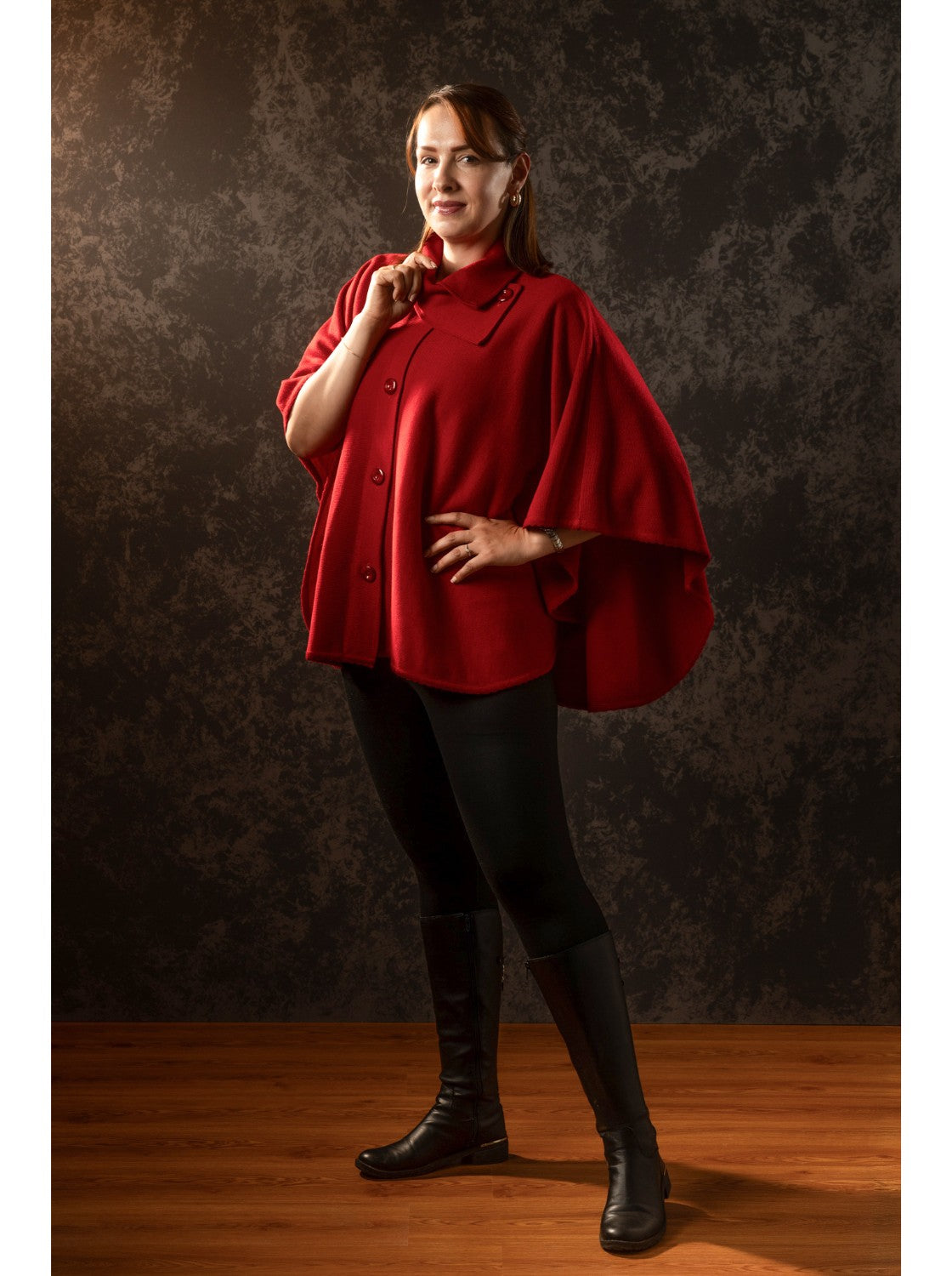 Capa elegante para mujer - Rosita Rojo