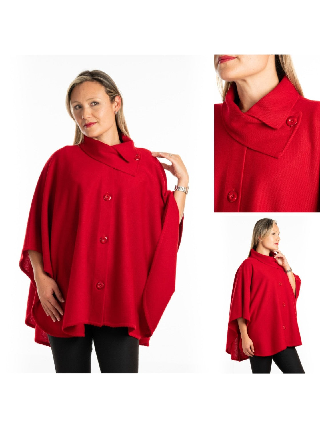 Capa elegante para mujer - Rosita Rojo