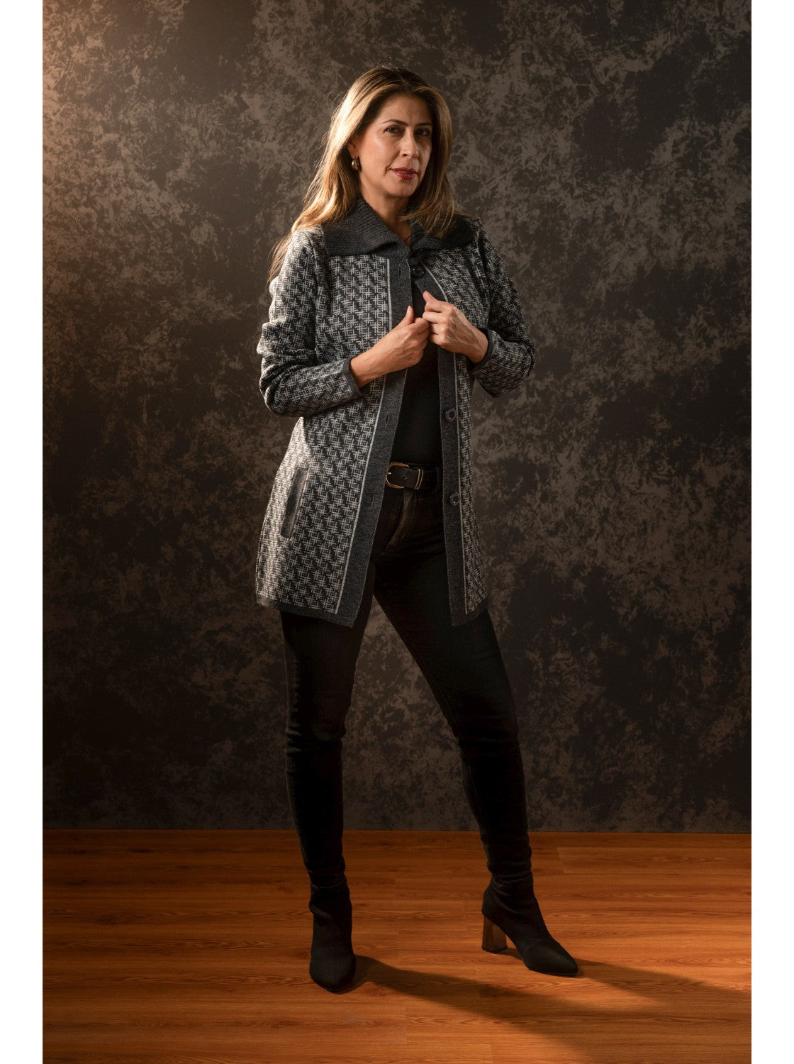 Gaban tejido para Mujer, Kendal Gris