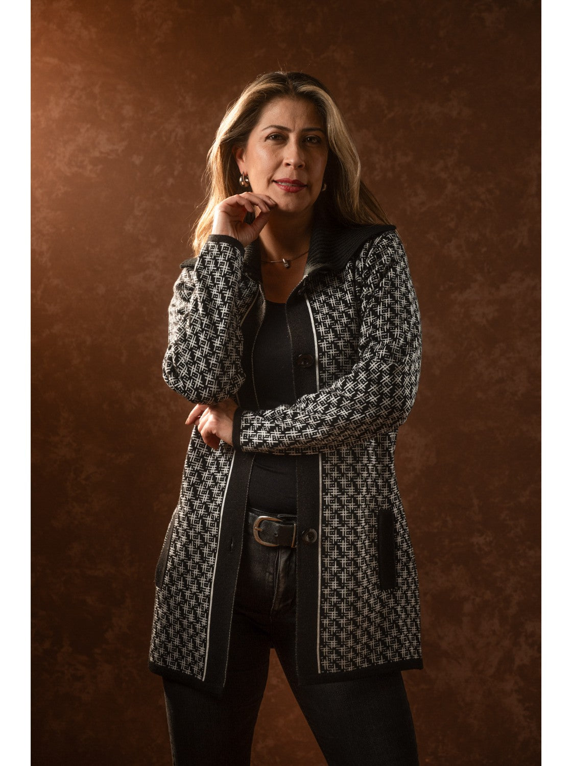 Gaban tejido para Mujer, Kendal Negro