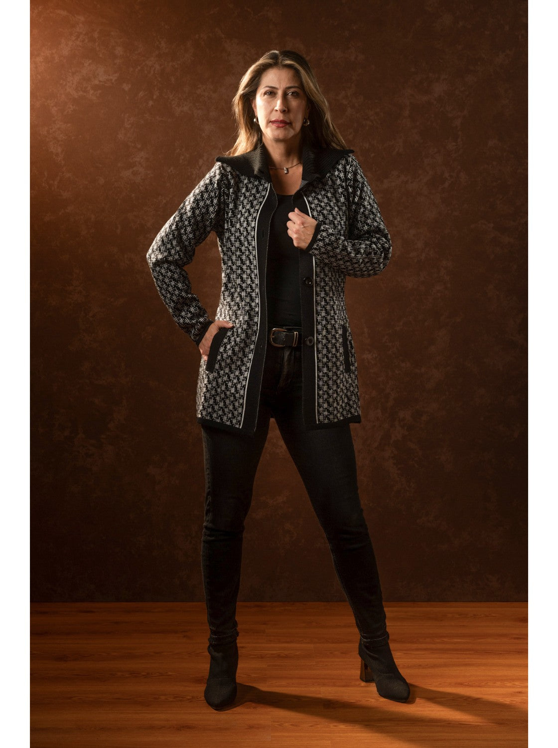 Gaban tejido para Mujer, Kendal Negro