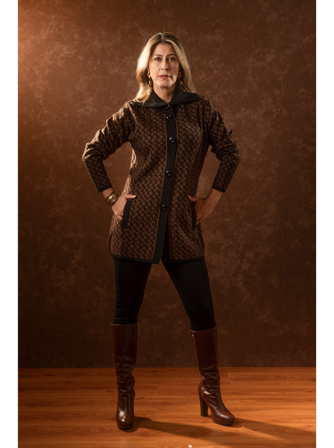 Gaban tejido para Mujer, Kendal Terracota