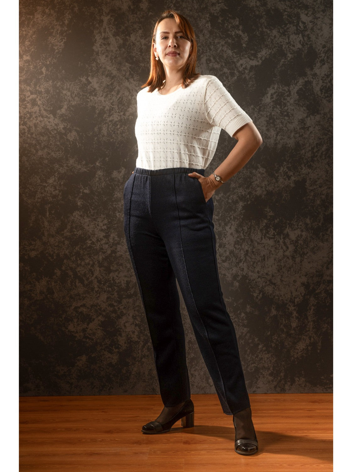 Pantalon para mujer Azul Oscuro. Casadiego