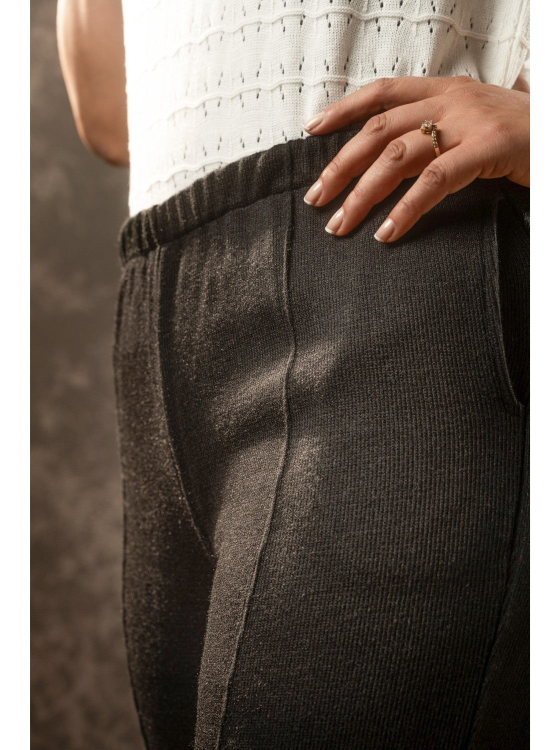 Pantalon Tejido para mujer Negro. Casadiego