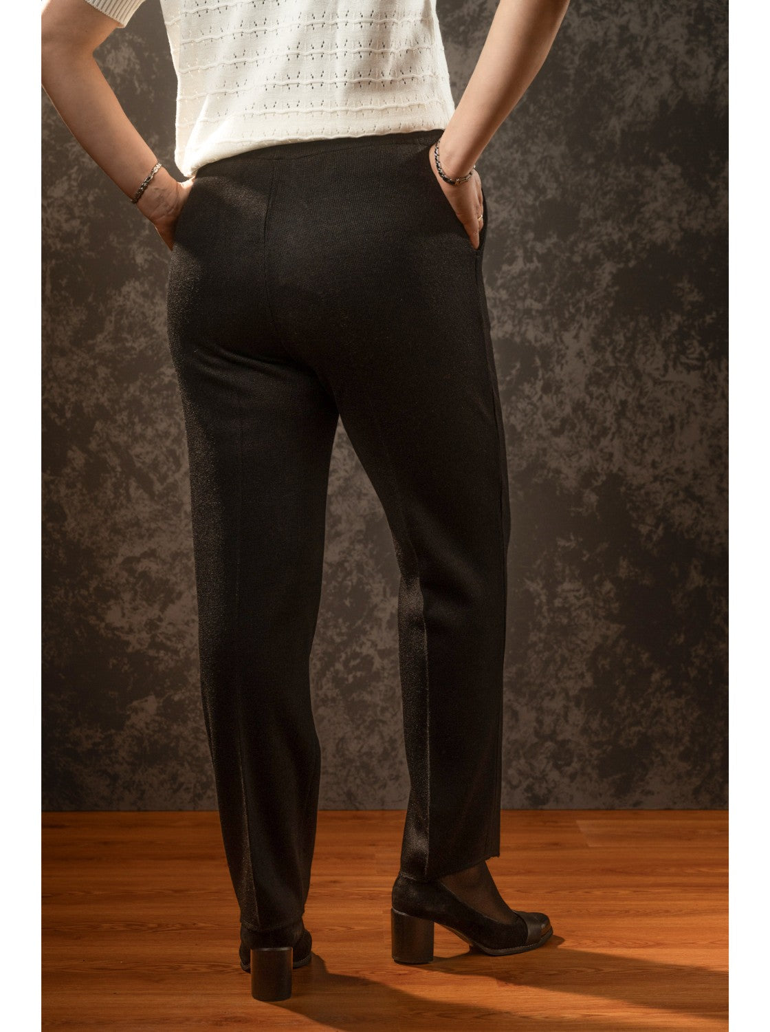 Pantalon Tejido para mujer Negro. Casadiego