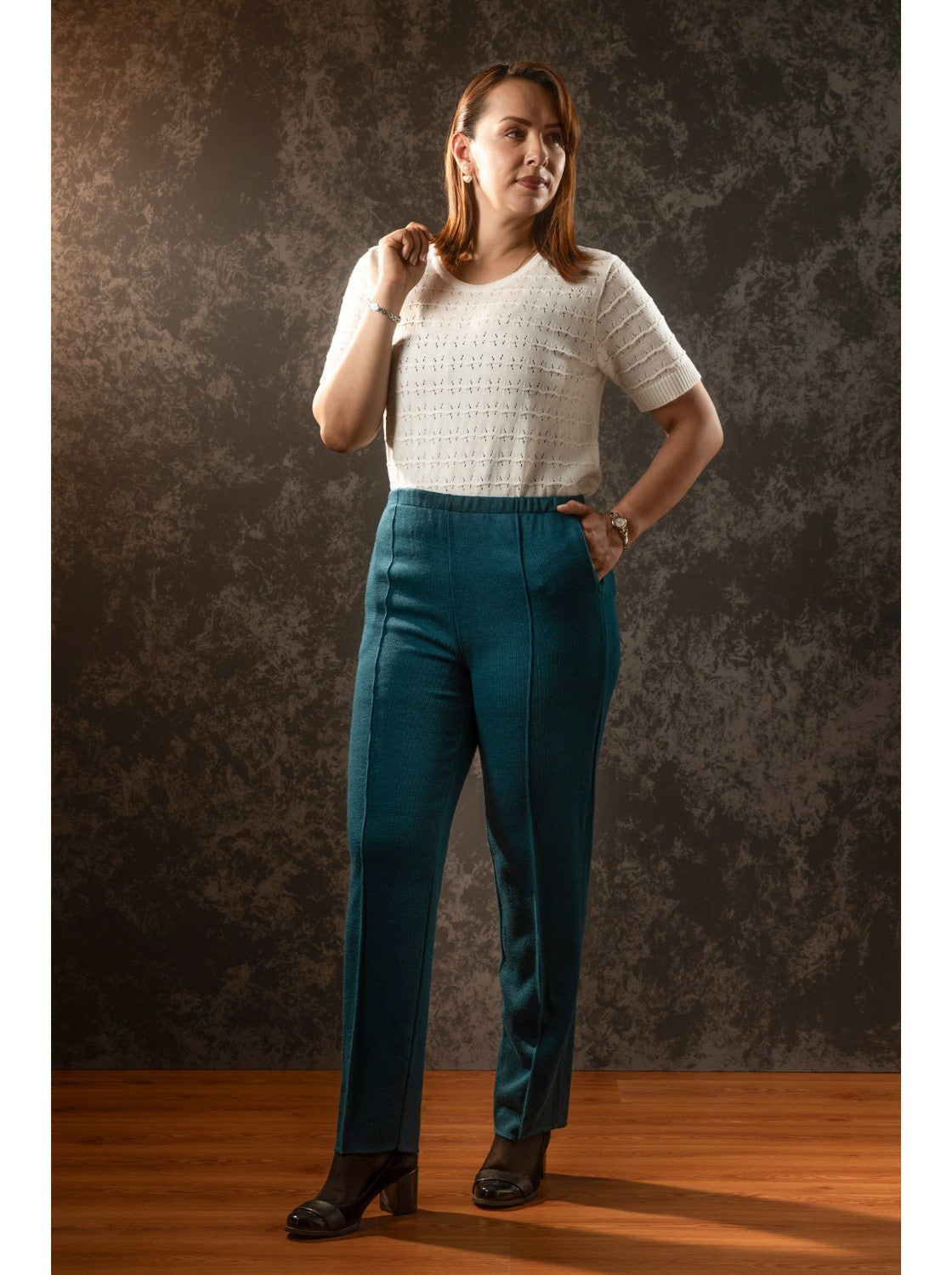 Pantalon para mujer Petróleo. Casadiego