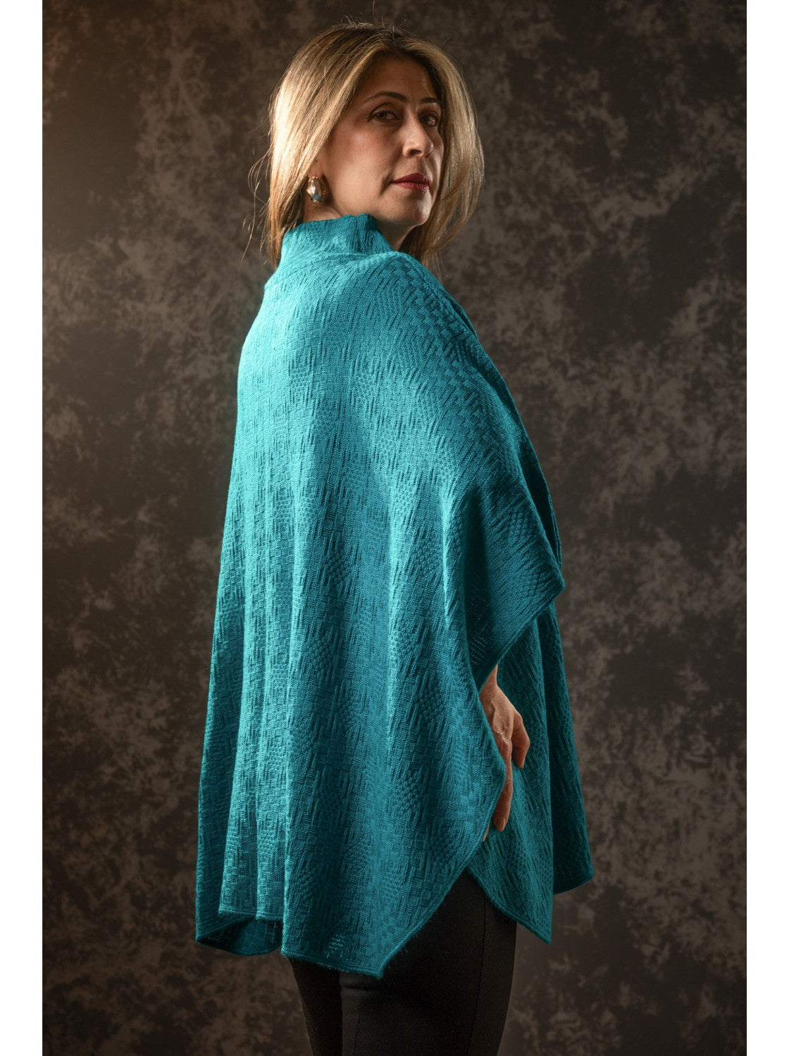 Ruana para mujer. Nevada Verde Jade