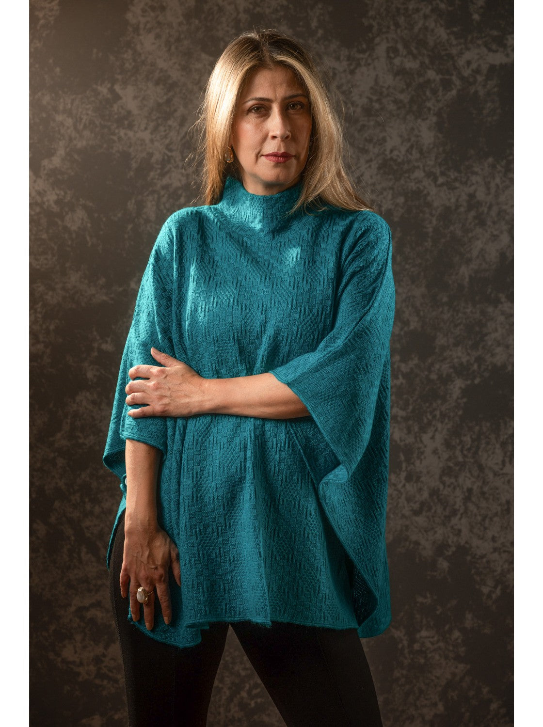 Ruana para mujer. Nevada Verde Jade