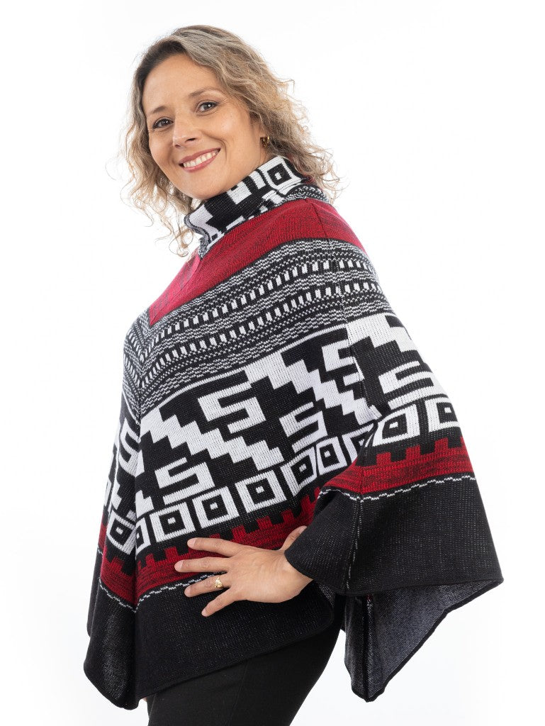 Ruana para Mujer con diseño. Fenix