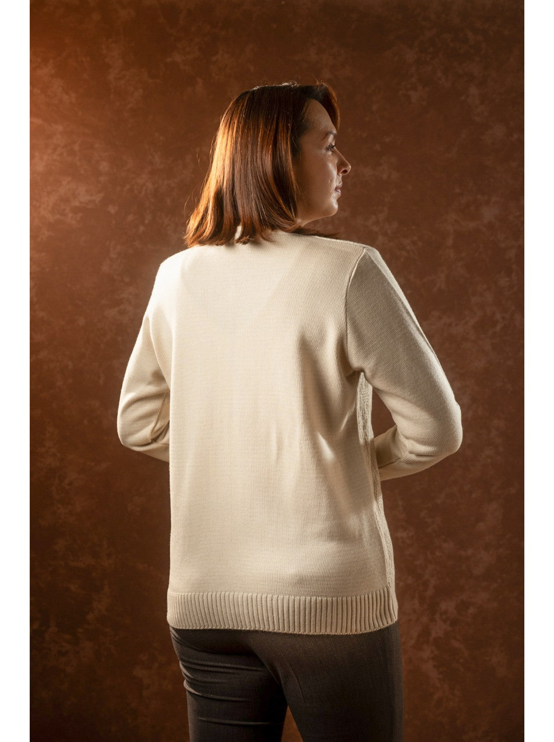 Pilar, Saco corte clasico para Mujer. Beige