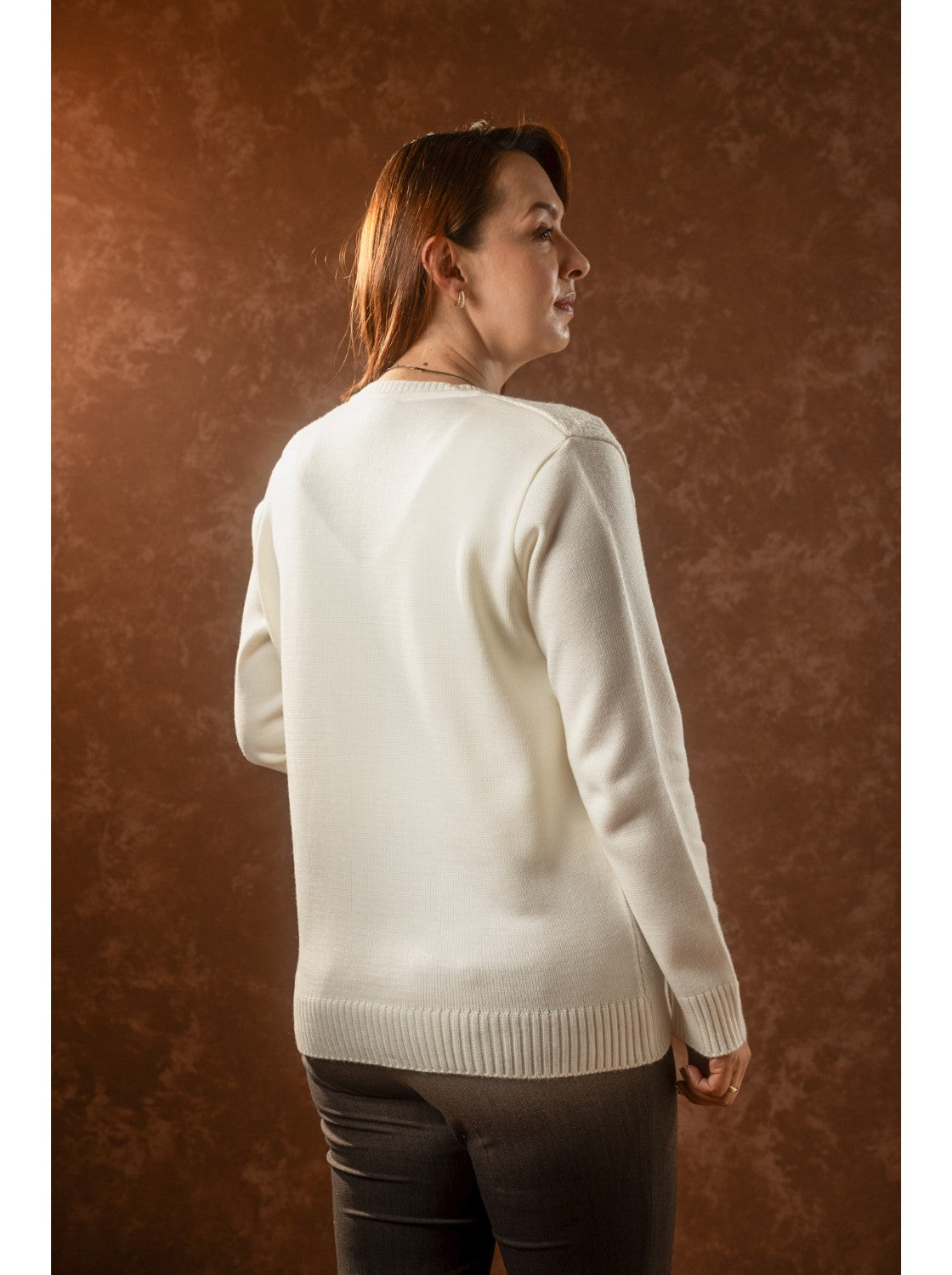 Pilar, Saco corte clasico para Mujer. Hueso