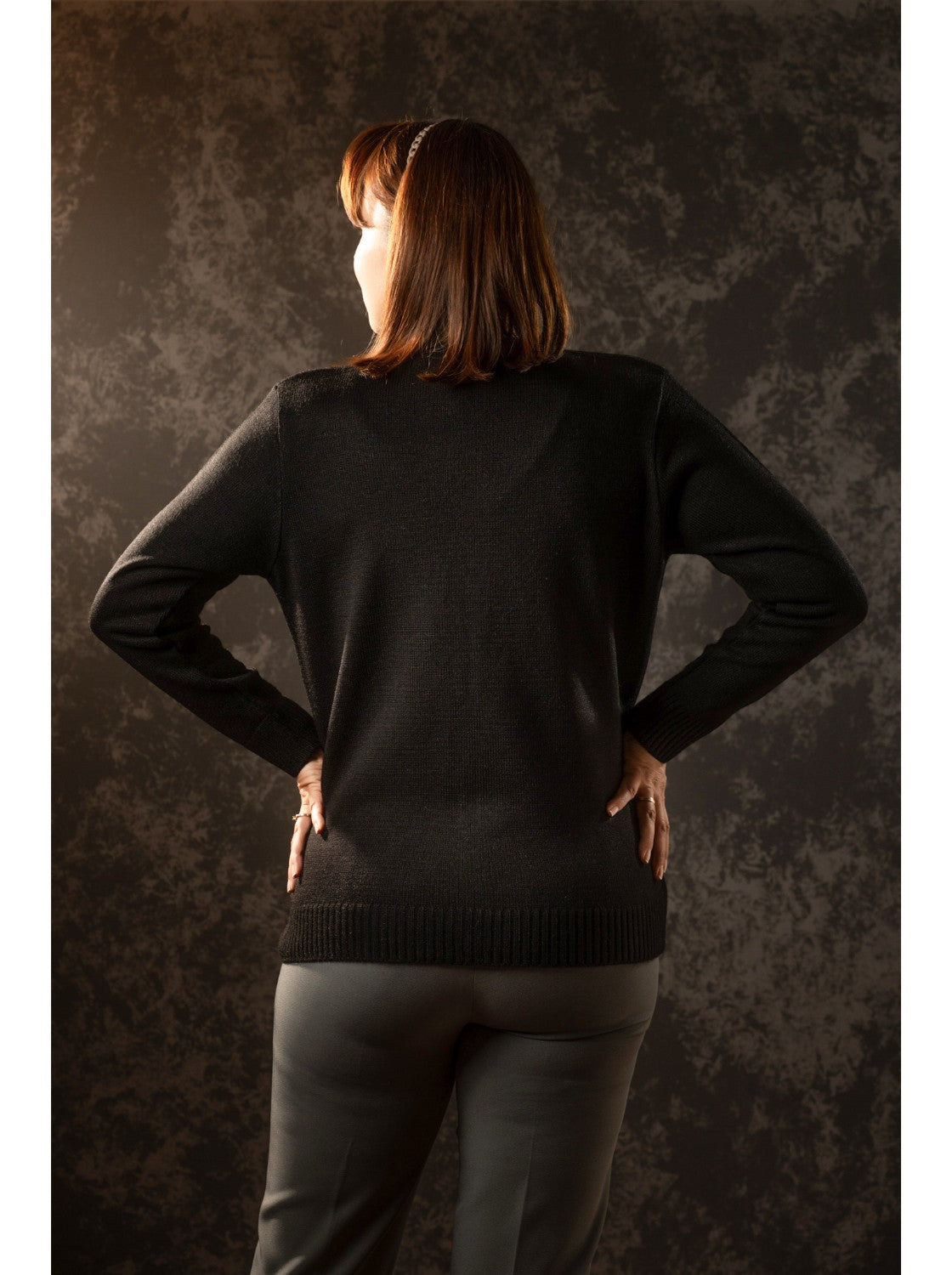 Pilar, Saco corte clasico para Mujer. Negro