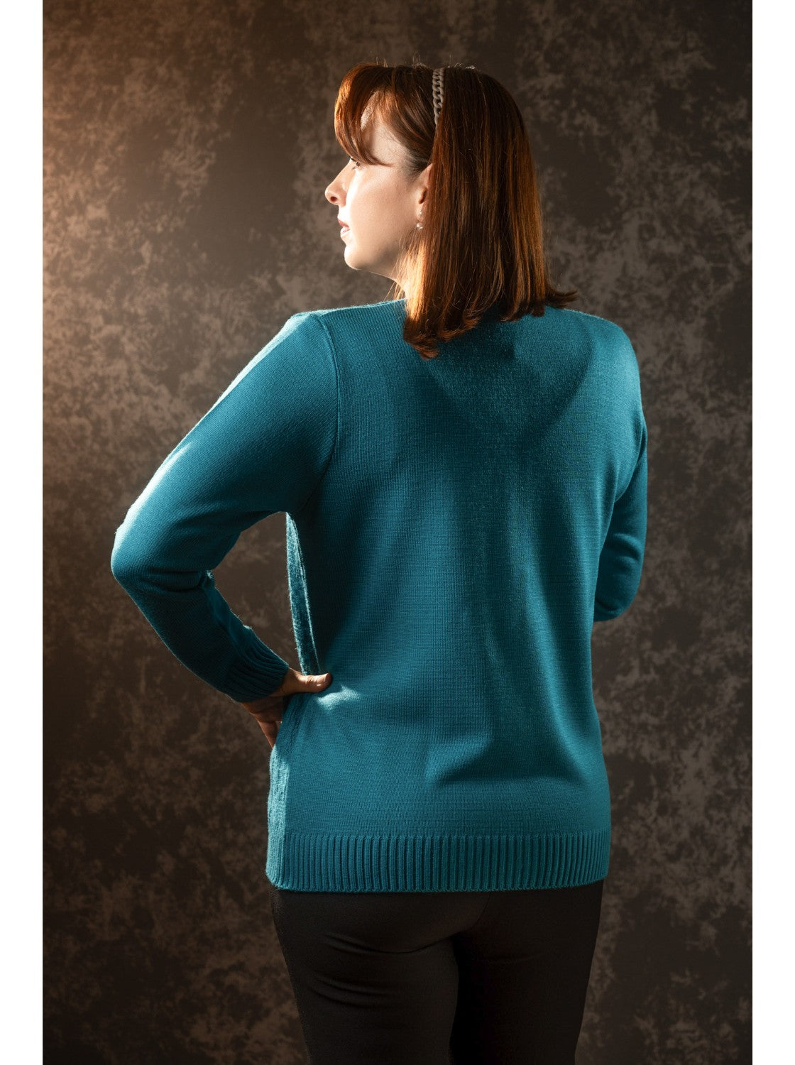 Pilar, Saco corte clasico para Mujer. Petroleo