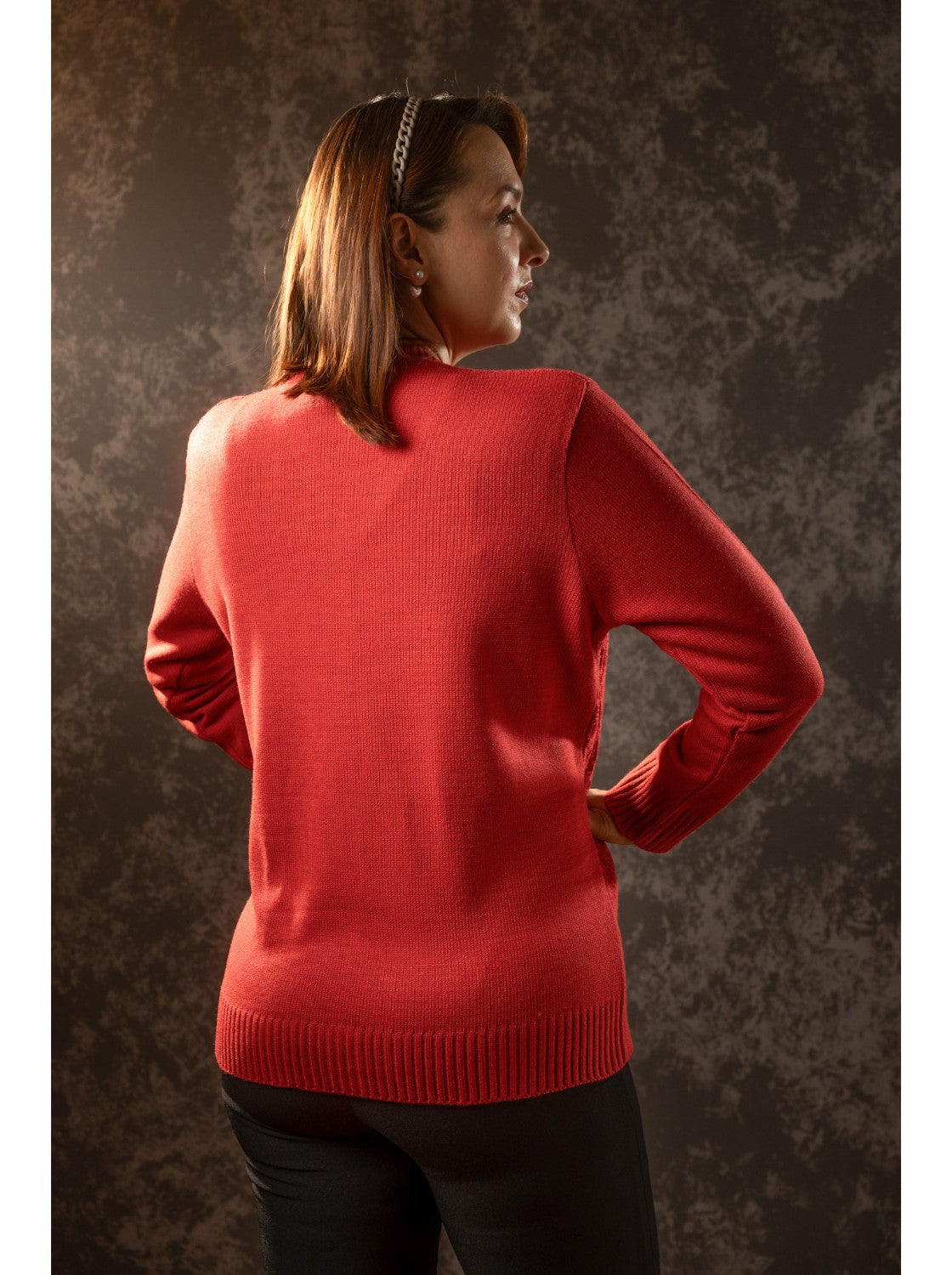 Pilar, Saco corte clasico para Mujer. Coral