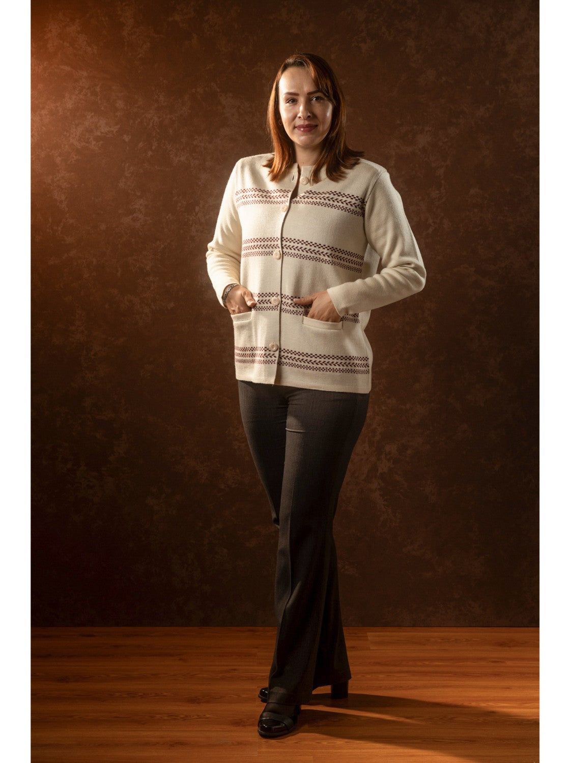 Sueter de lana para mujer. Vicky Habano