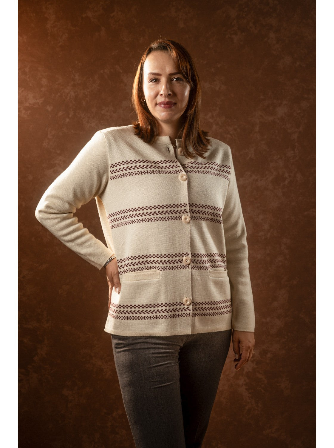 Sueter de lana para mujer. Vicky Habano