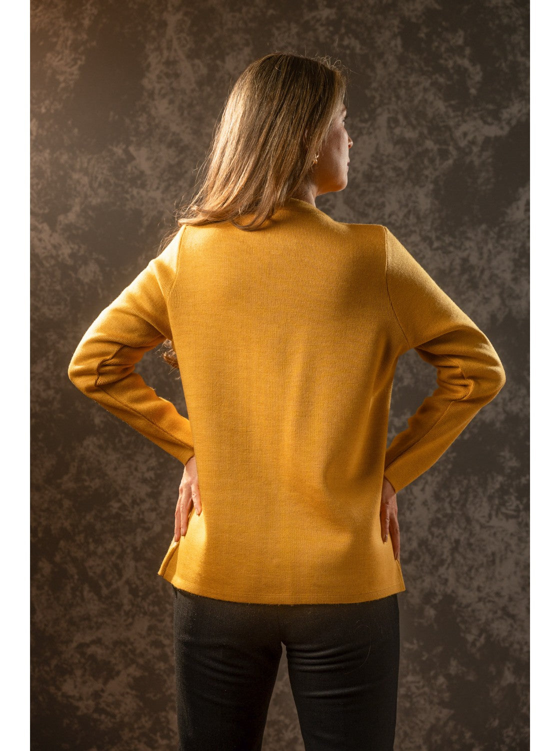 Sueter de lana para mujer. Vicky Mostaza