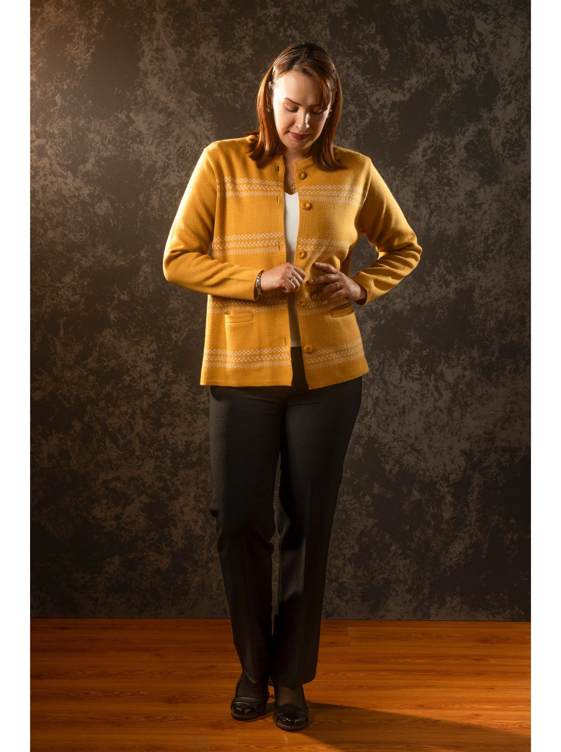 Sueter de lana para mujer. Vicky Mostaza