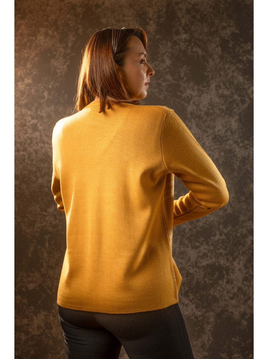 Sueter de lana para mujer. Vicky Mostaza