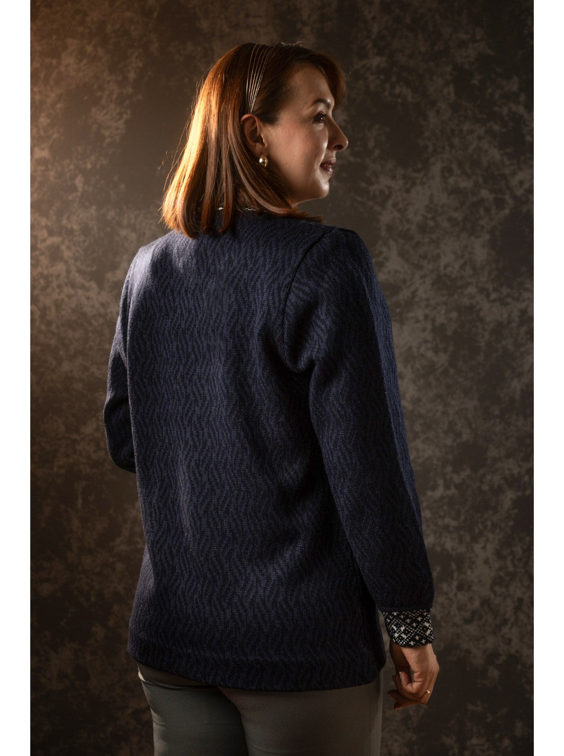 Beatriz, Sacon elegante para mujer. Azul