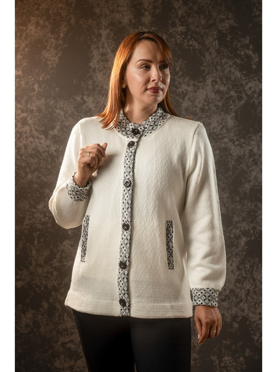 Beatriz, Sacon elegante para mujer. Hueso