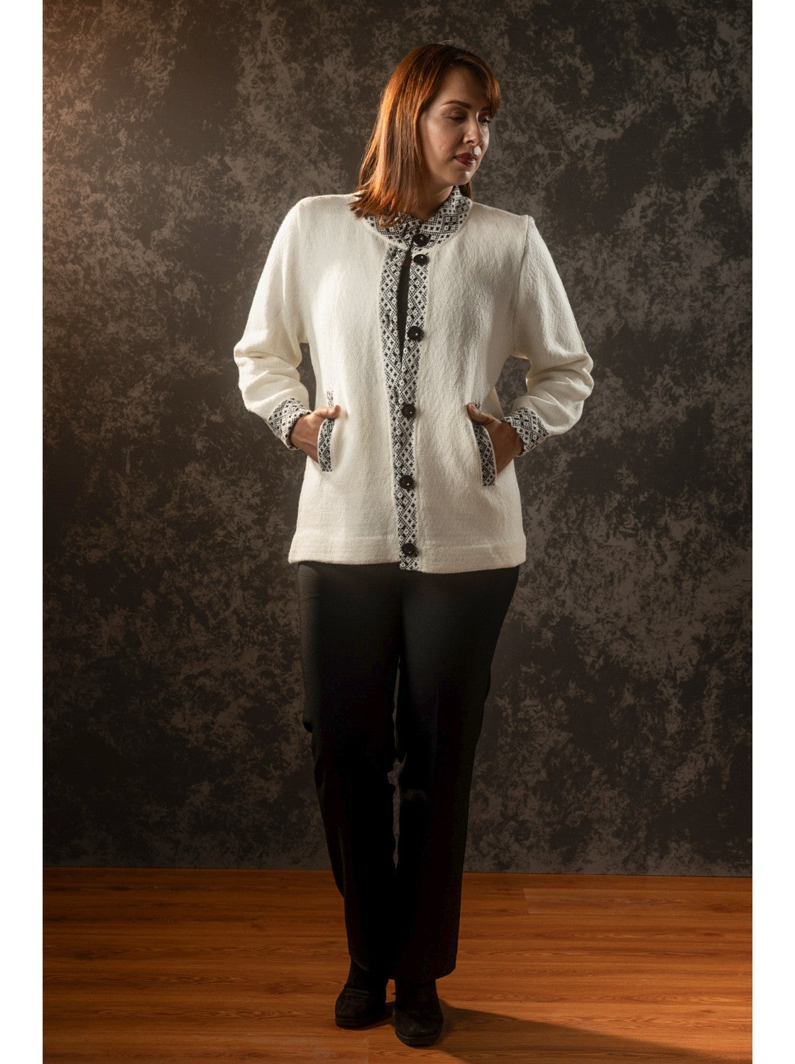 Beatriz, Sacon elegante para mujer. Hueso